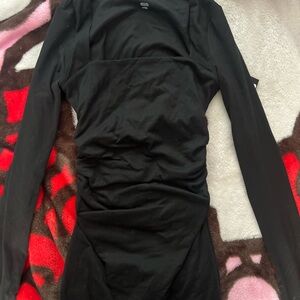 Arden B Black Long Sleeve Bodysuit